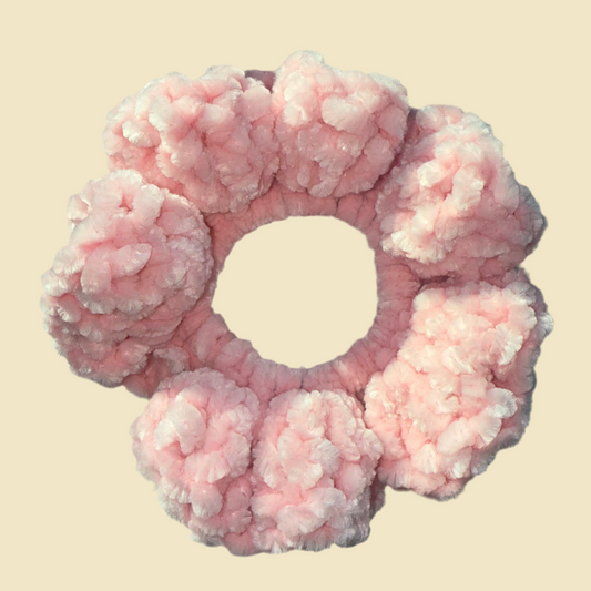Light Pink Velvet Scrunchie