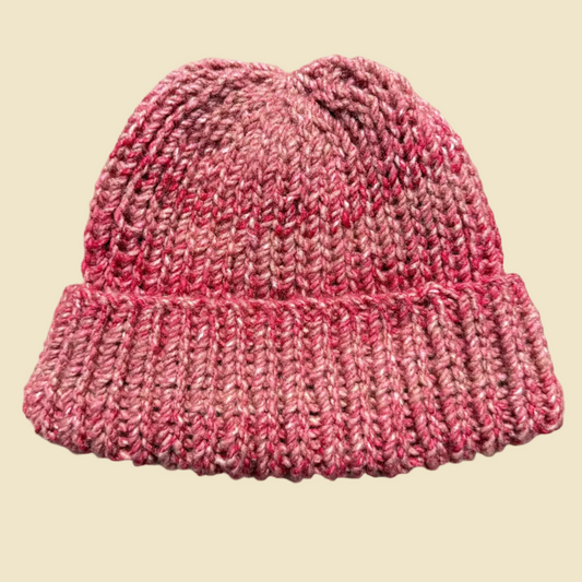 Red Knit Beanie - Adult