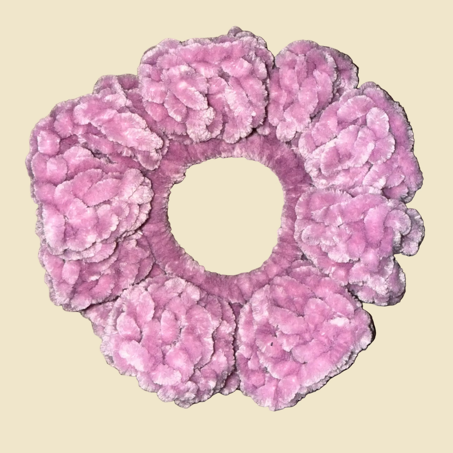 Mauve Velvet Scrunchie