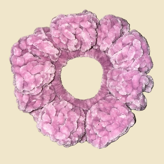 Mauve Velvet Scrunchie