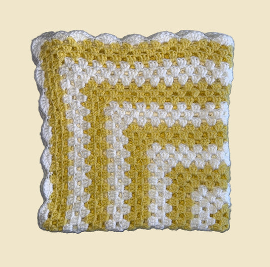 Yellow Granny Stitch Baby Blanket