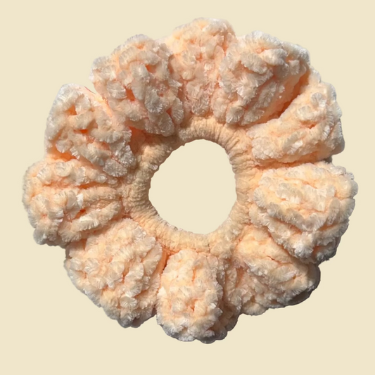 Peach Velvet Scrunchie